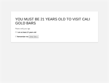 Tablet Screenshot of caligoldbars.com